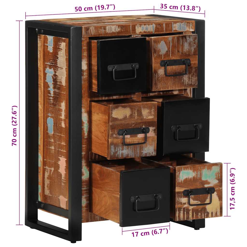 Komoda 50x35x70 cm Obrađeno puno drvo