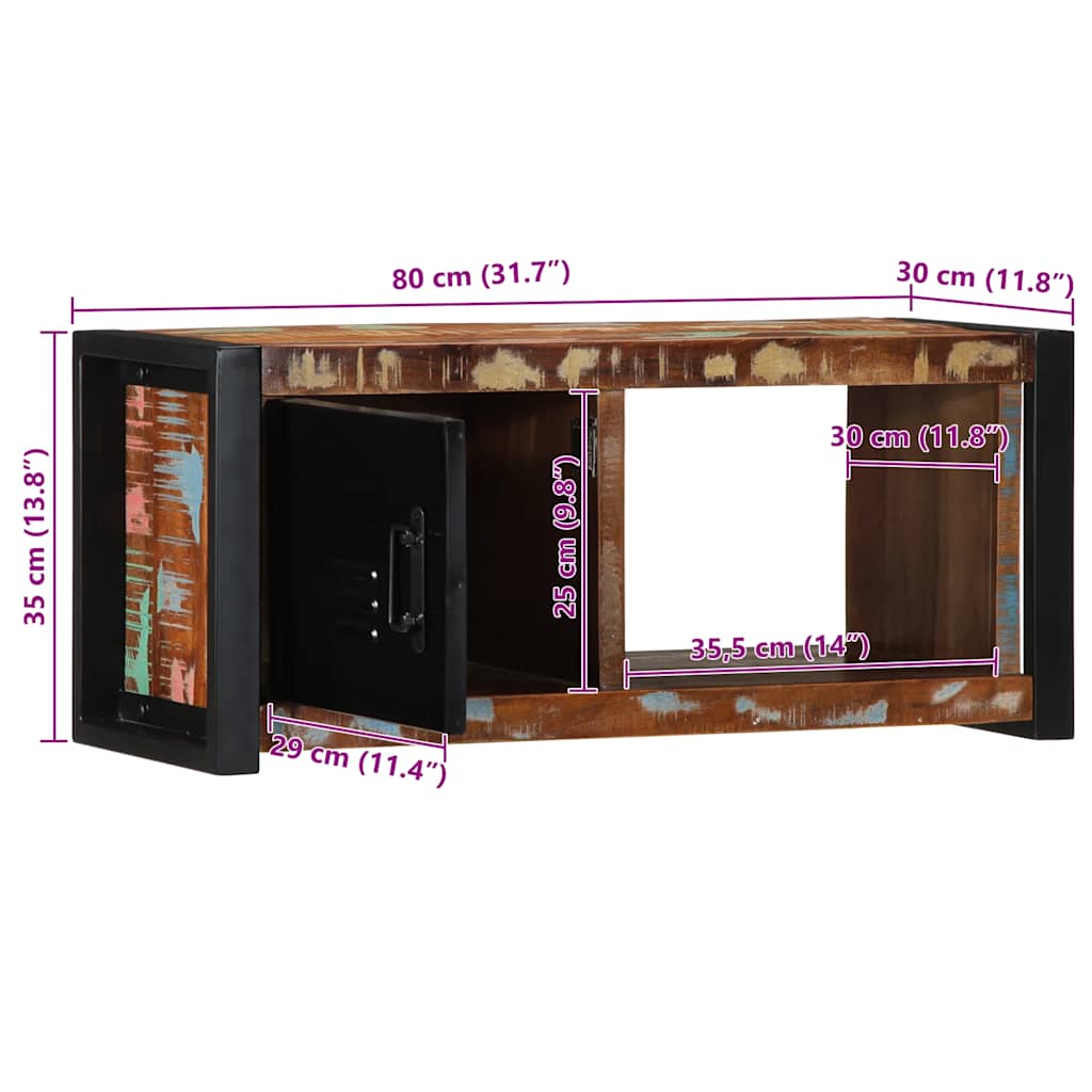 TV ormarić 80x30x35 cm Obrađeno puno drvo