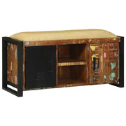 Klupa kabinet Šareni 100 x 35 x 50 cm Čvrsto drvo iz reciklaže