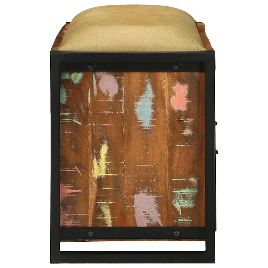 Klupa kabinet Šareni 100 x 35 x 50 cm Čvrsto drvo iz reciklaže