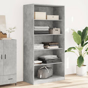 Ormar siva boja betona 100 x 50 x 200 cm od konstruiranog drva