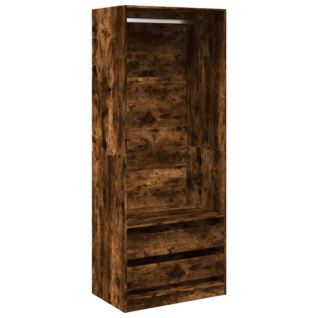 Ormar boja dimljenog hrasta 80x50x200 cm konstruirano drvo