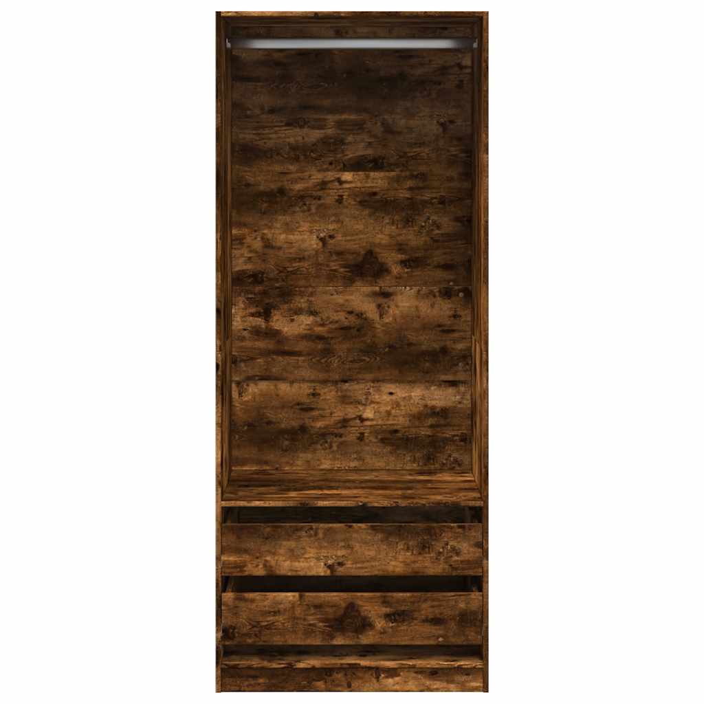 Ormar boja dimljenog hrasta 80x50x200 cm konstruirano drvo