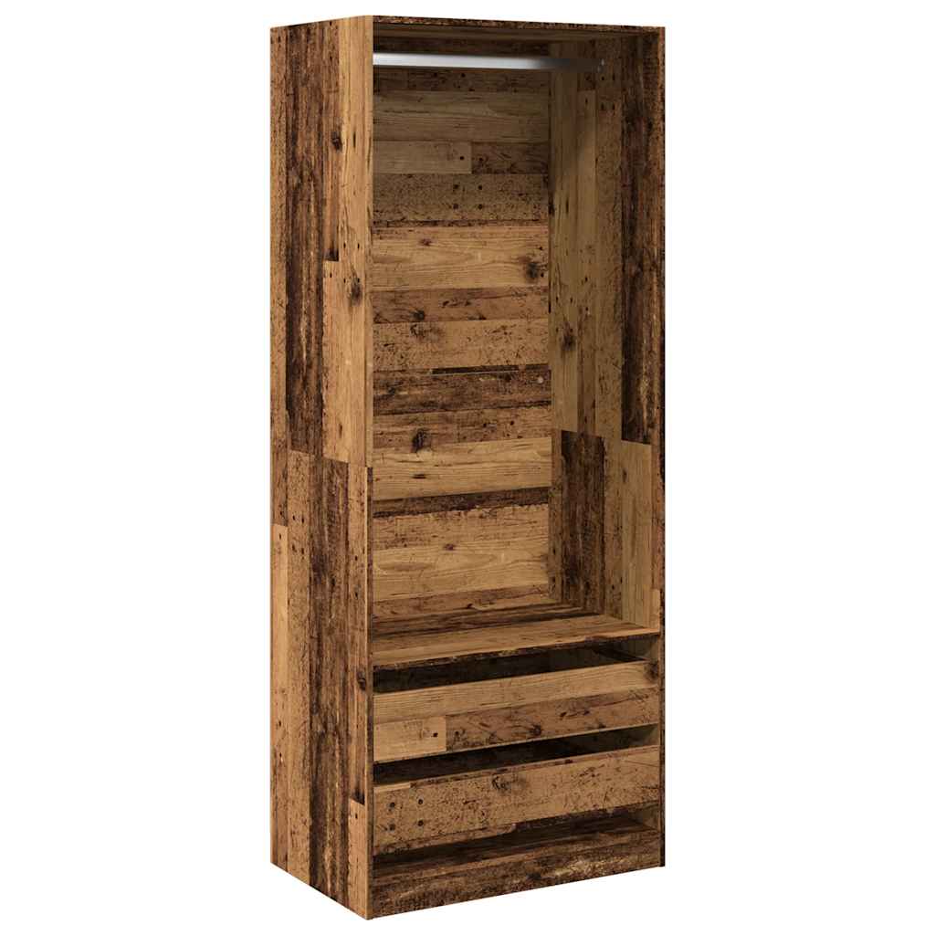 Ormar boja staro drvo 80 x 50 x 200 cm od konstruiranog drva