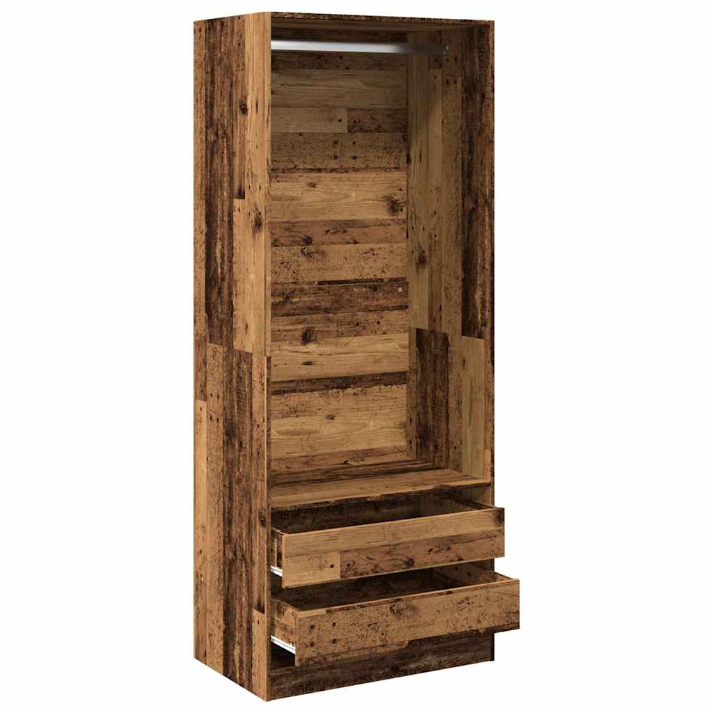 Ormar boja staro drvo 80 x 50 x 200 cm od konstruiranog drva