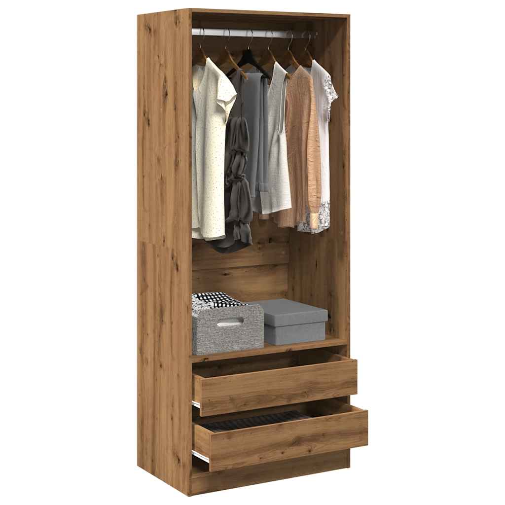 Ormar boja artisian hrast 80x50x200 cm konstruirano drvo