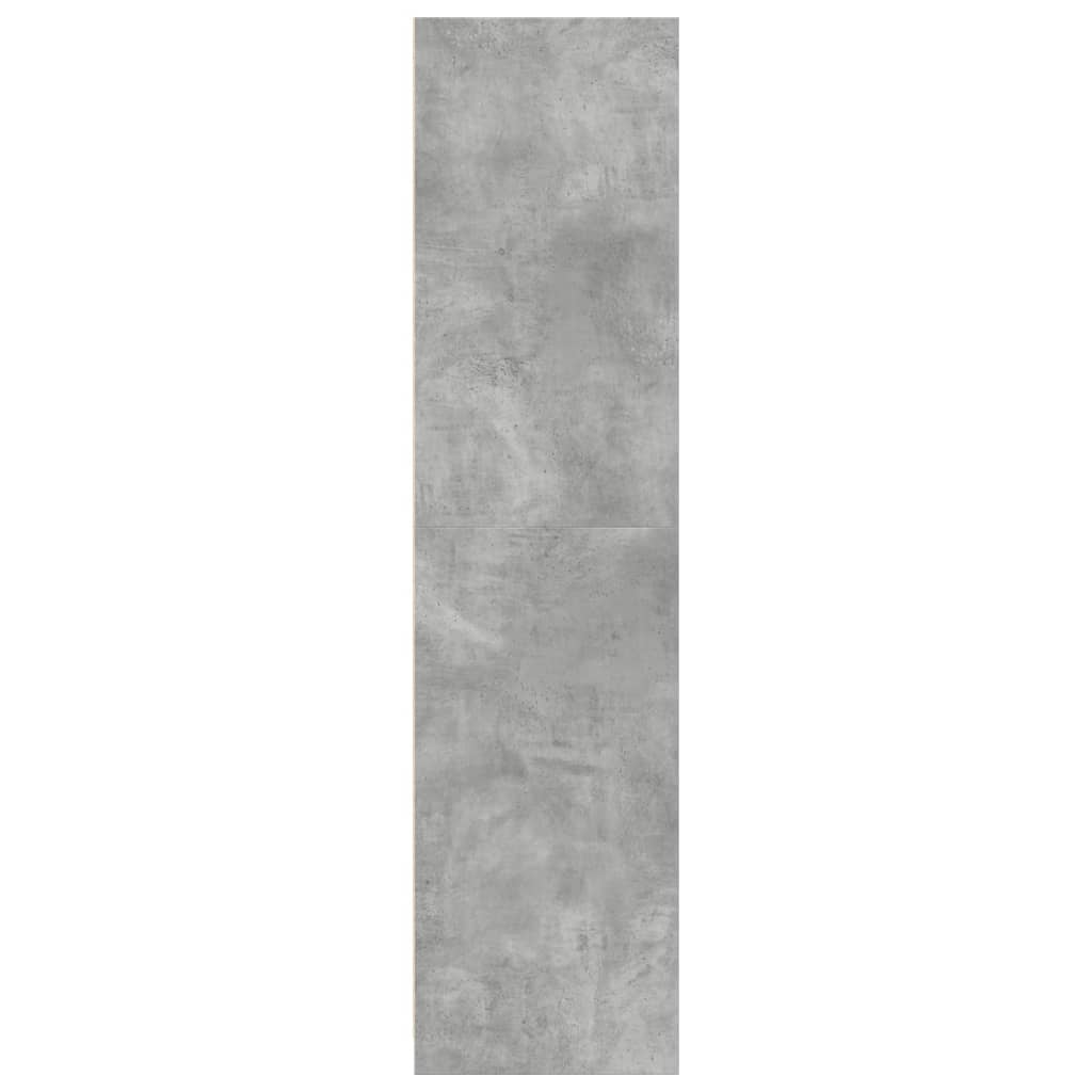 Ormar siva boja betona 80x50x200 cm od konstruiranog drva
