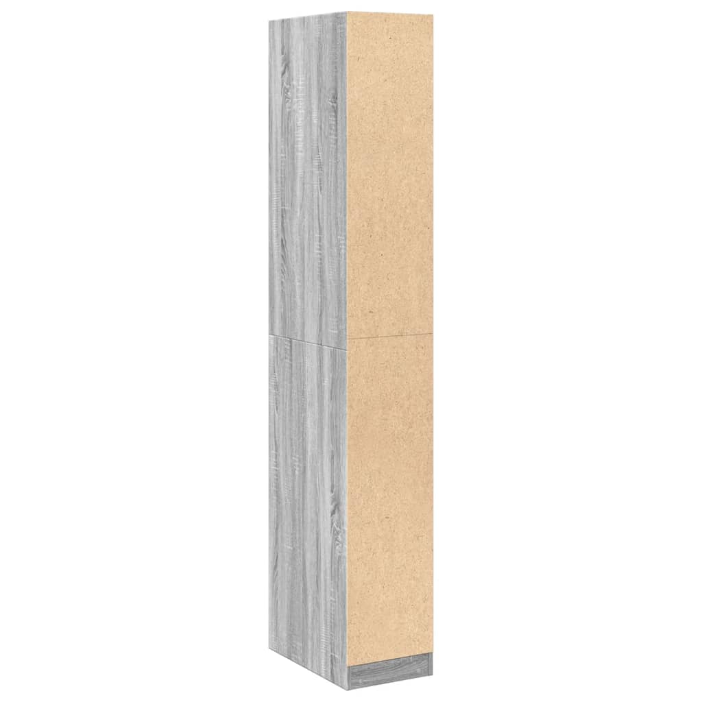Ormar boja sivog hrasta sonome 30x50x200 cm konstruirano drvO