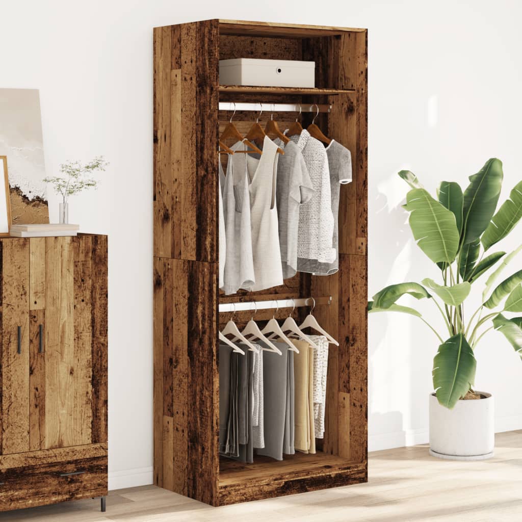 Ormar boja staro drvo 80 x 50 x 200 cm od konstruiranog drva