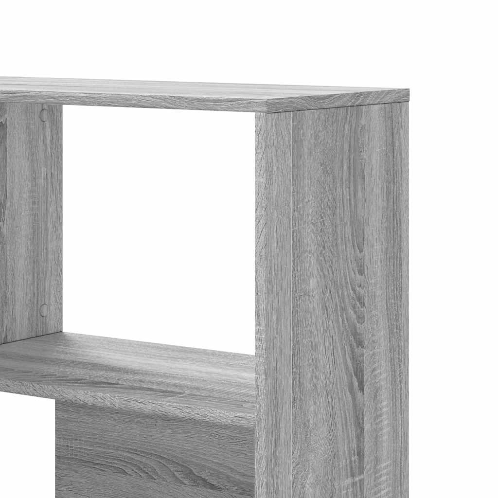 Kutni regal z knjige 4 razine artisian hrast 85x85x140cm drveni