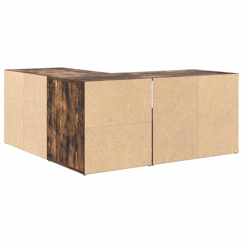 Kutni ormarić boja dimljenog hrasta 160x40x45 konstruirano drvo