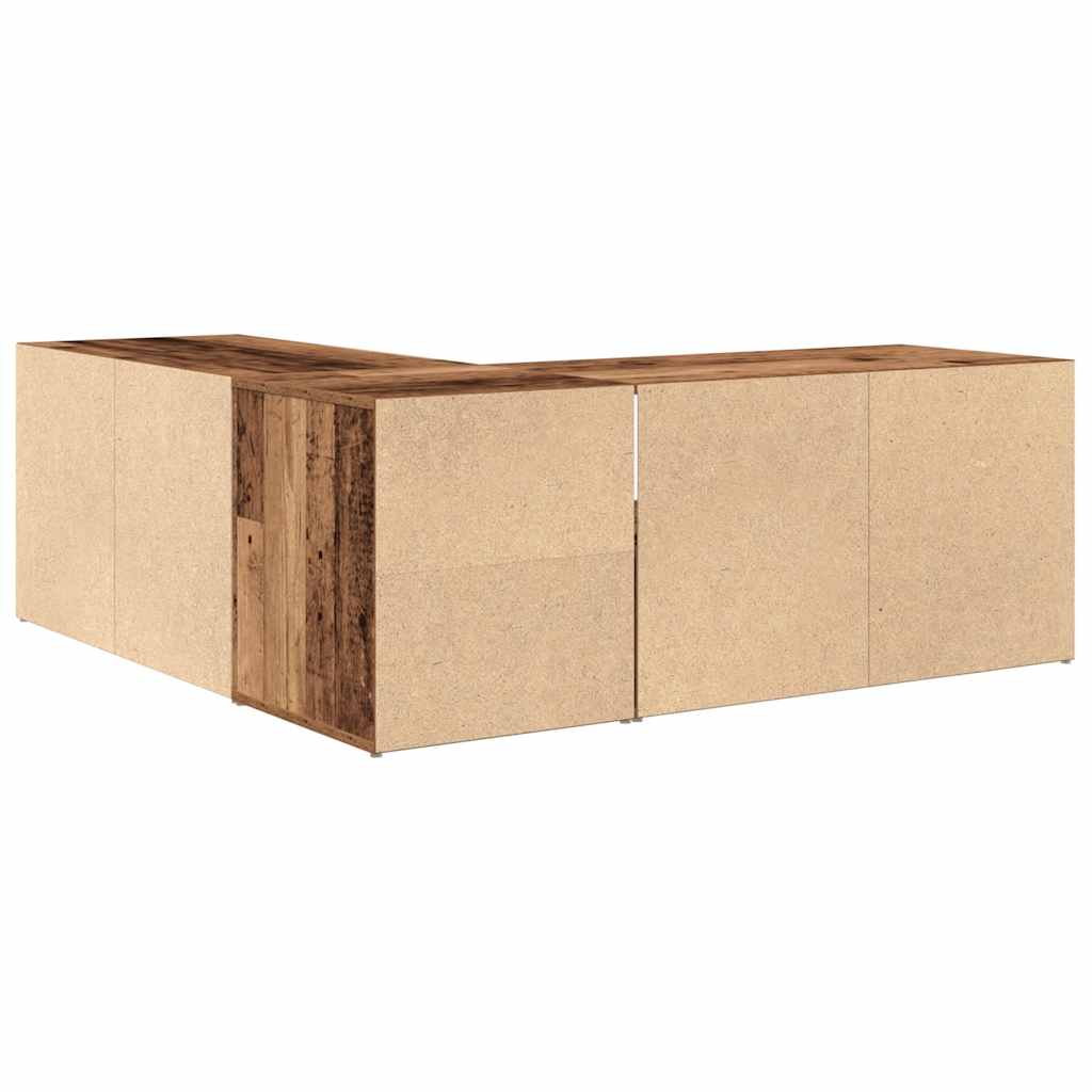 Kutni ormarić boja starog drva 200x40x45 cm konstruirano drvo