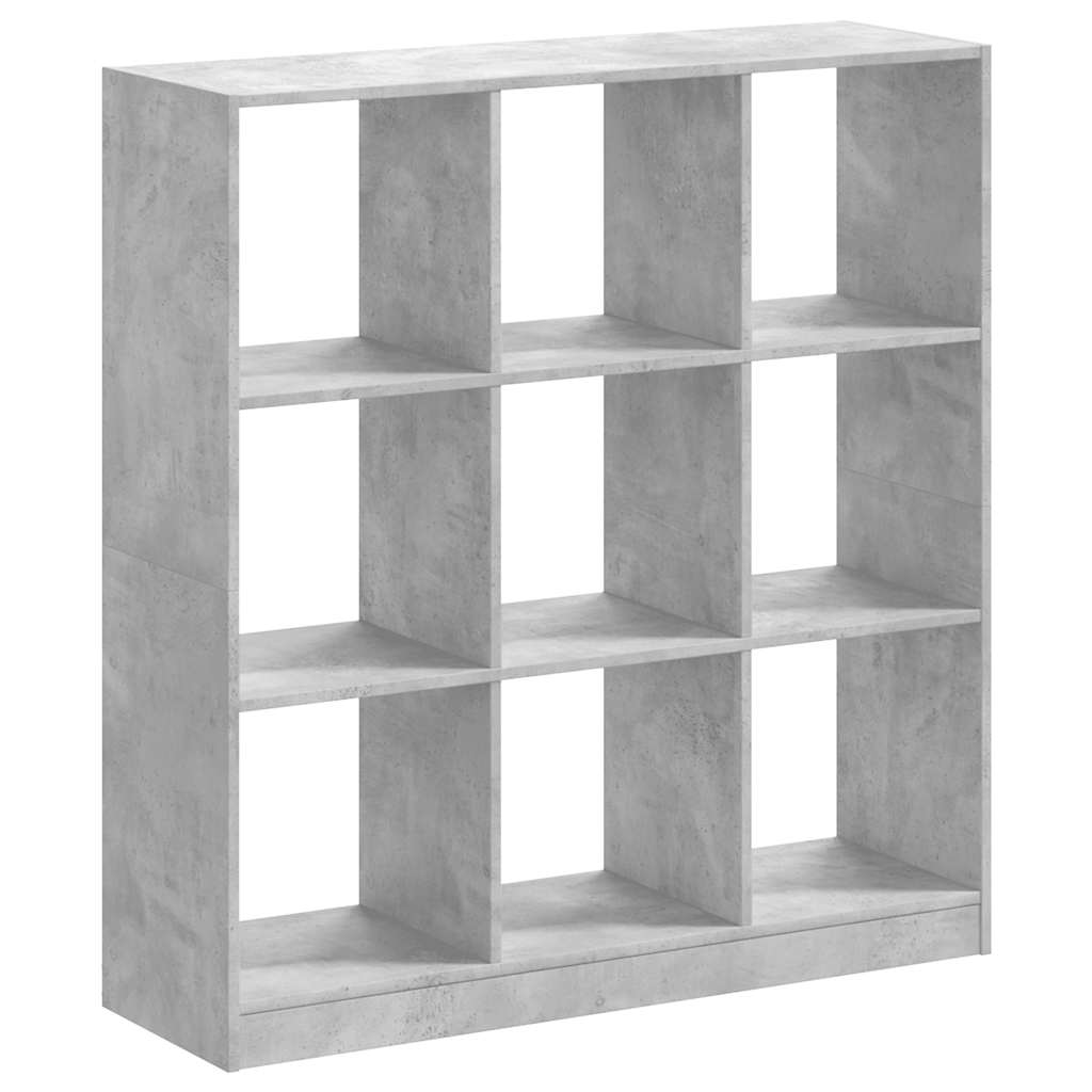 Regal za knjige boja betona 102 x 32 x 108 cm konstruirano drvo