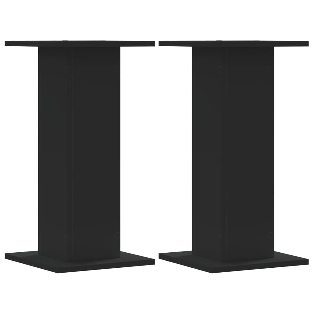 Stalci za biljke 2 kom crni 30 x 30 x 60 cm konstruirano drvo