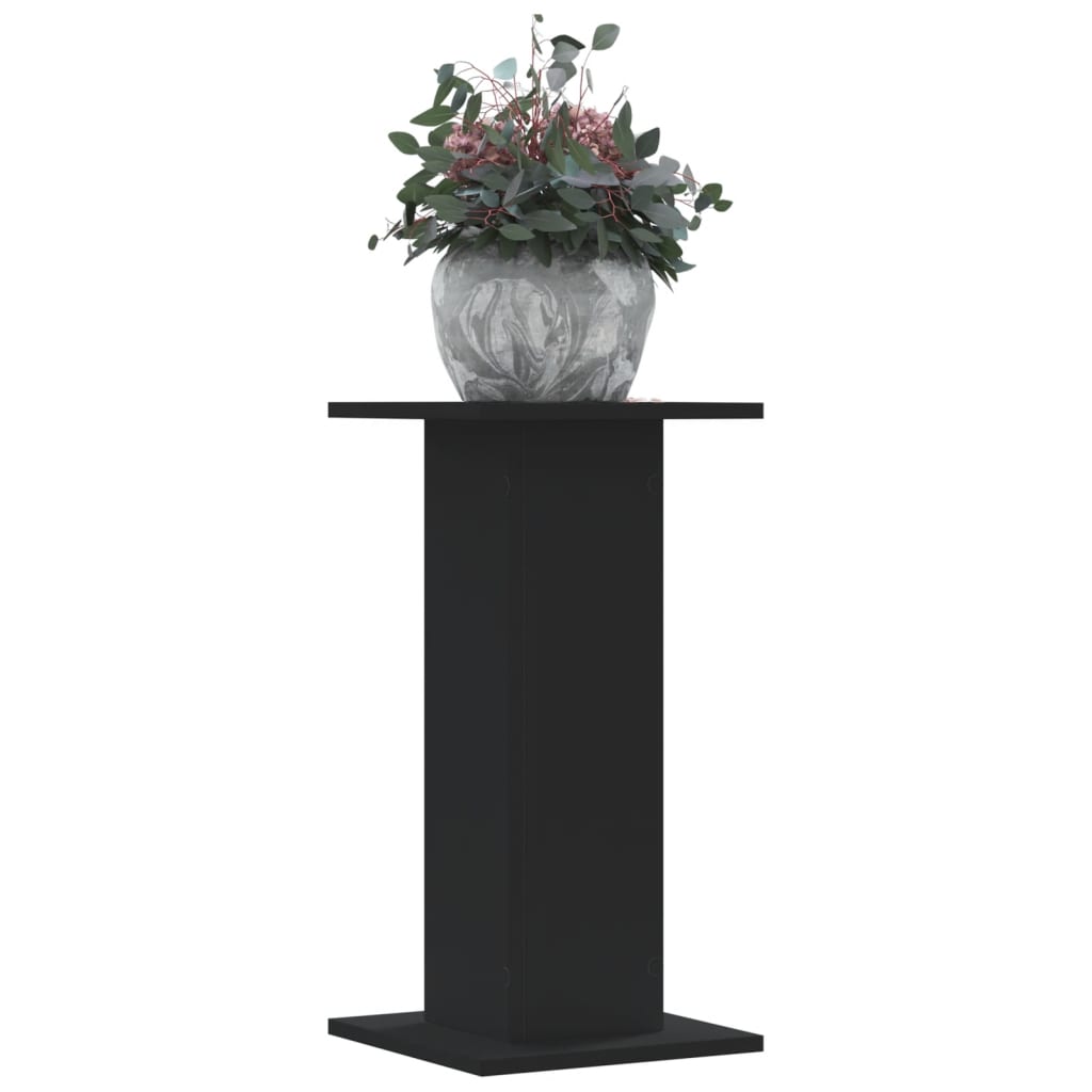 Stalci za biljke 2 kom crni 30 x 30 x 60 cm konstruirano drvo