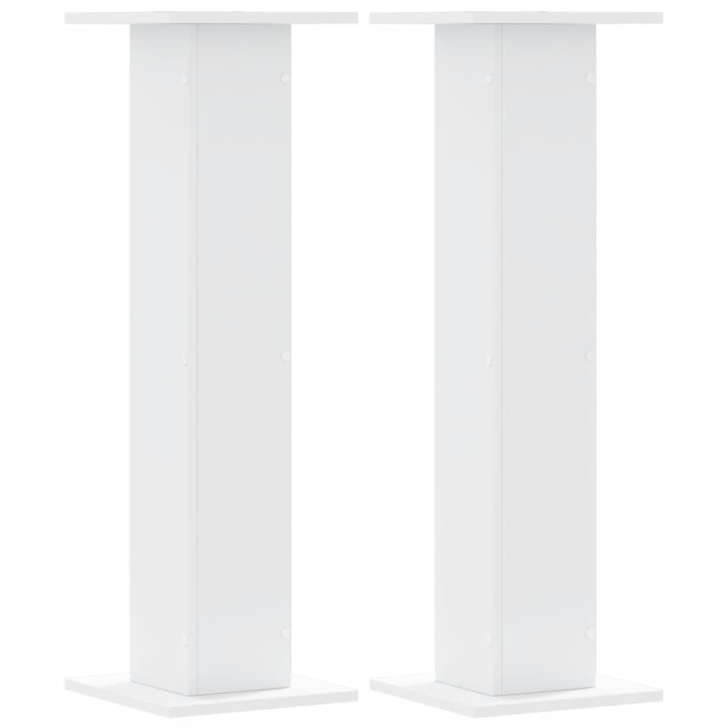 Stalci za biljke 2 kom bijeli 30 x 30 x 95 cm konstruirano drvo