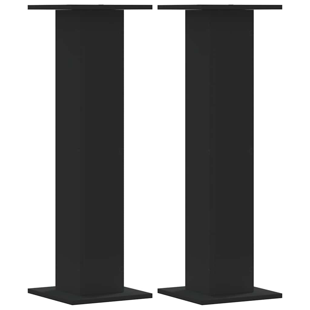 Stalci za biljke 2 kom crni 30 x 30 x 95 cm konstruirano drvo
