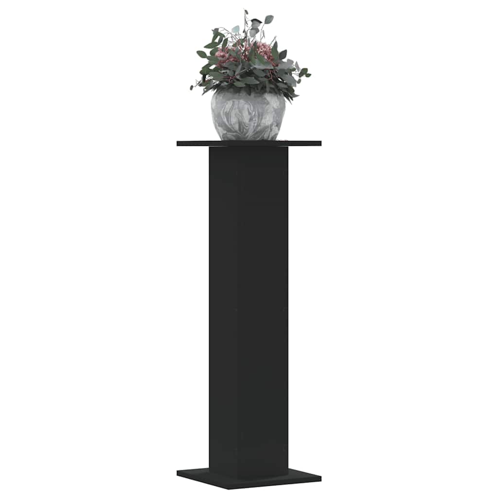 Stalci za biljke 2 kom crni 30 x 30 x 95 cm konstruirano drvo