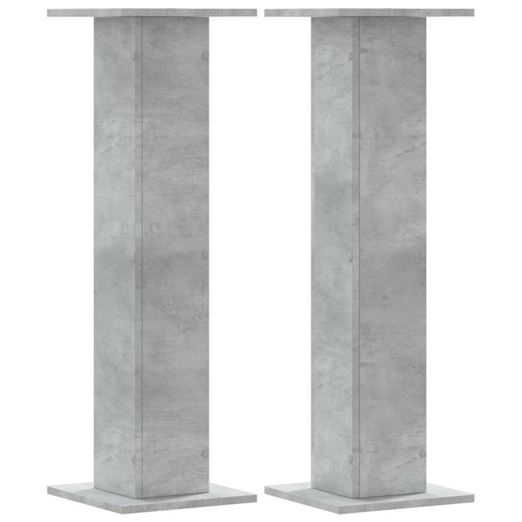 Stalci za biljke 2 kom siva boja betona 30 x 30 x 95 cm drveni
