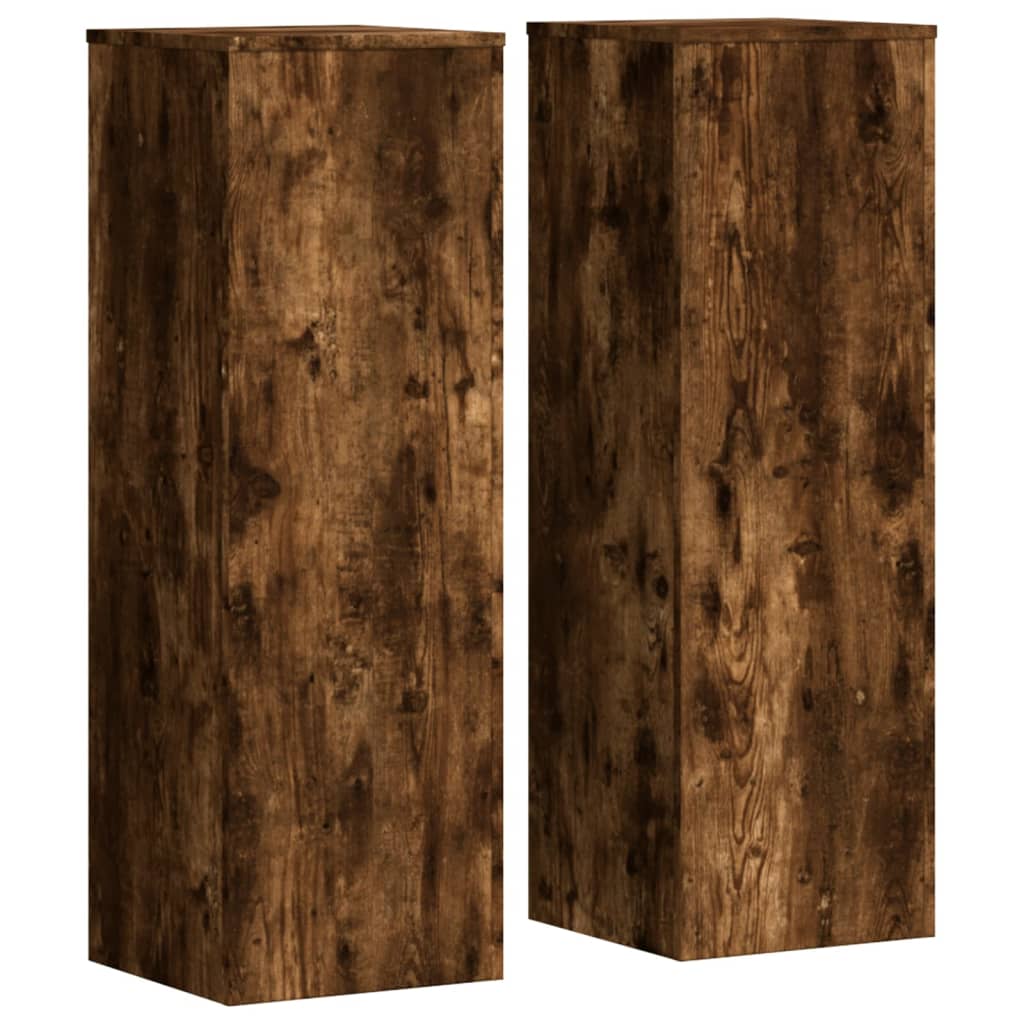 Stalci za biljke 2 kom boja hrasta 33 x 33 x 100 cm drveni