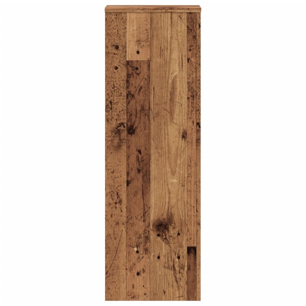 Stalci za biljke 2 kom boja staro drvo 33x33x100 cm drveni