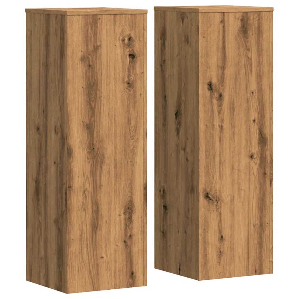 Stalci za biljke 2 kom boja artisian hrast 33x33x100 cm drveni