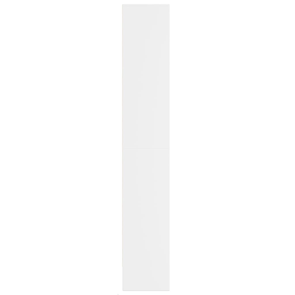 Visoka komoda LED bijela 69x32,5x200 cm konstruirano drvo