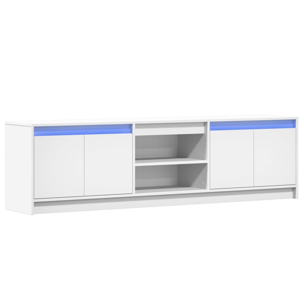TV ormarić LED bijeli 180 x 34 x 50 cm od konstruiranog drva