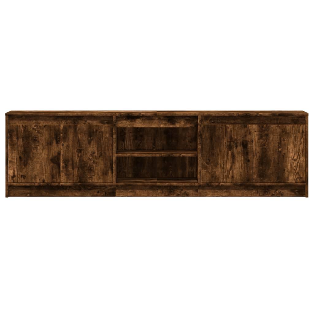 TV ormarić s LED svjetlima boja hrasta 180x34x50 cm drveni