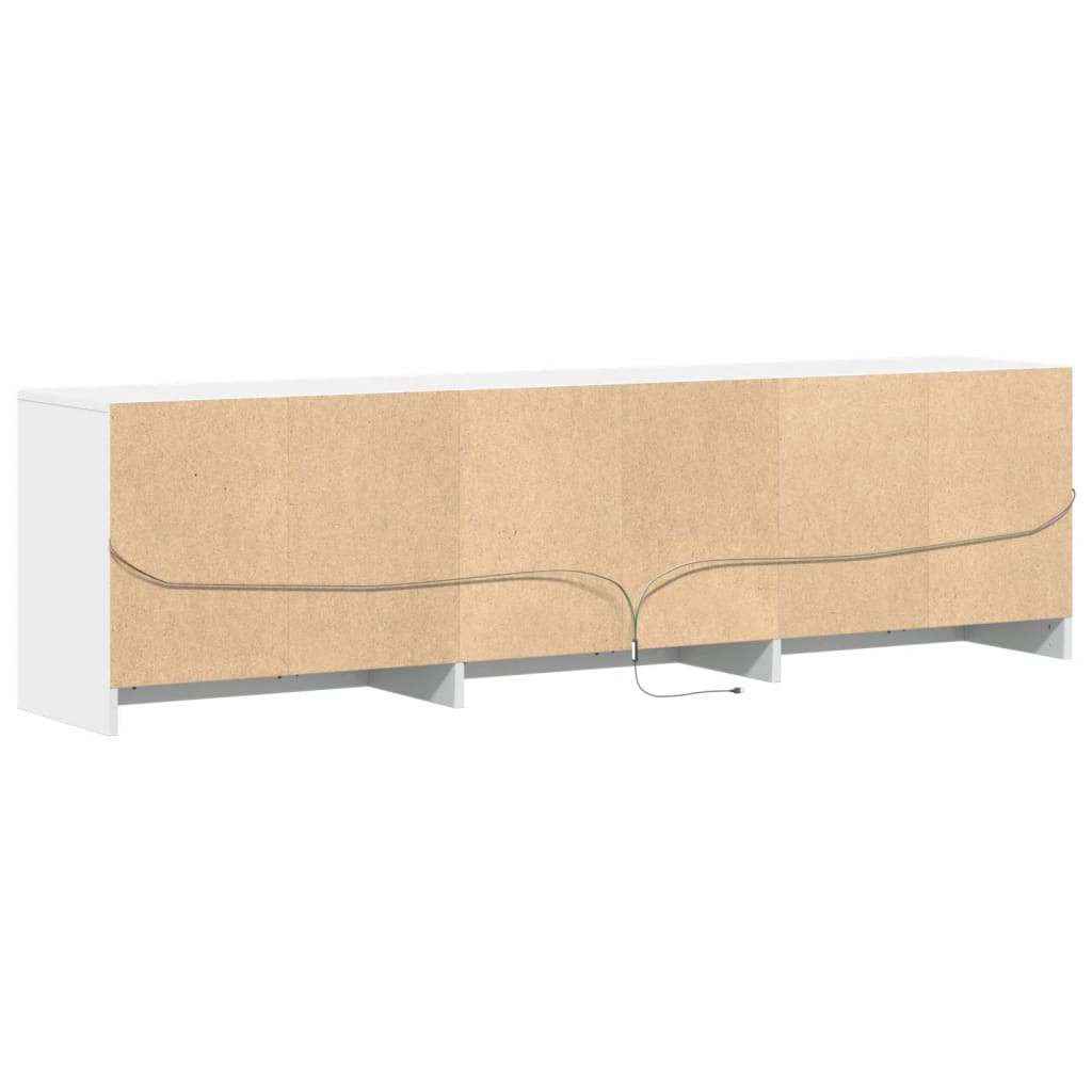 TV ormarić LED bijeli 180 x 34 x 50 cm od konstruiranog drva