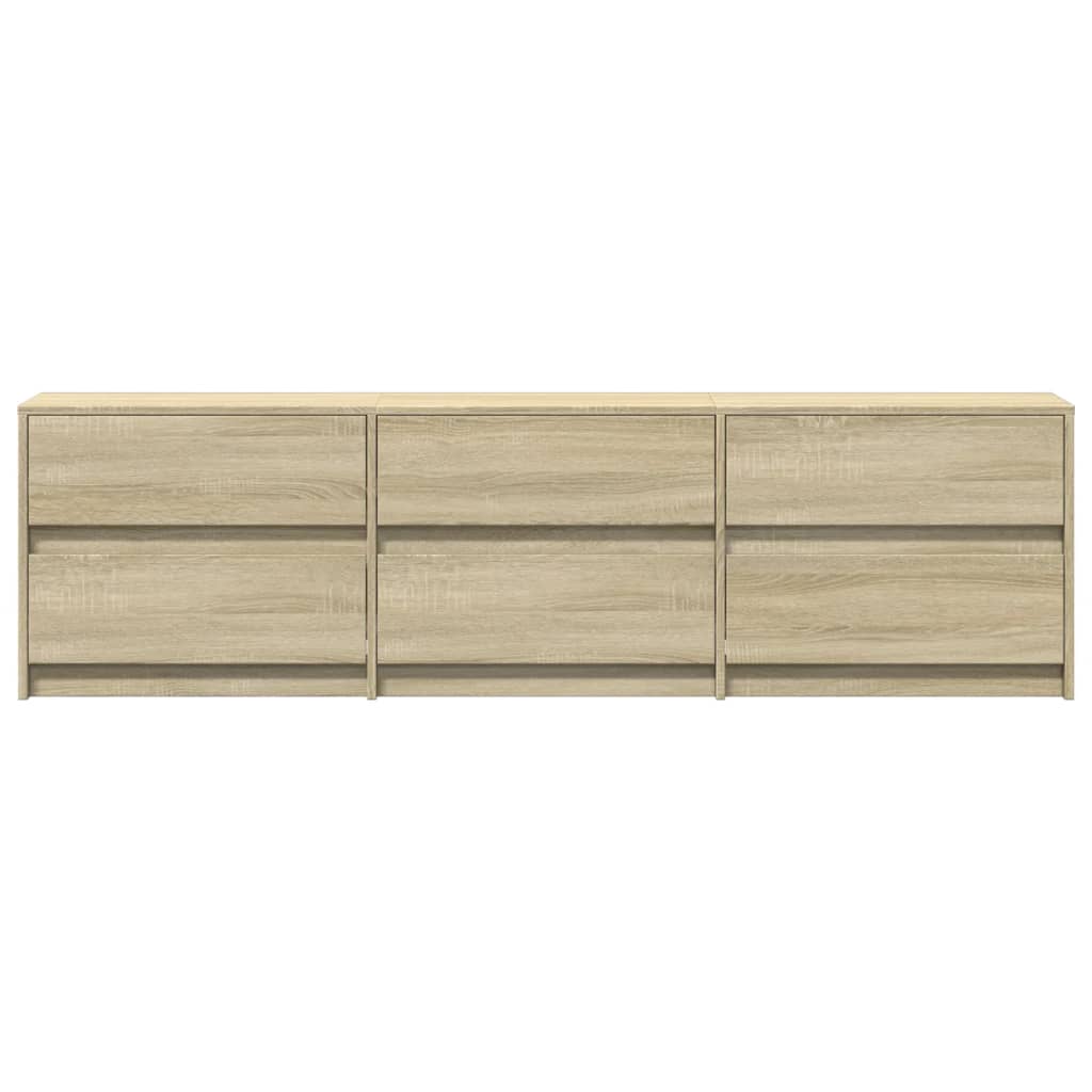 TV ormarić s LED svjetlima boja hrasta 180x34x50 cm drveni