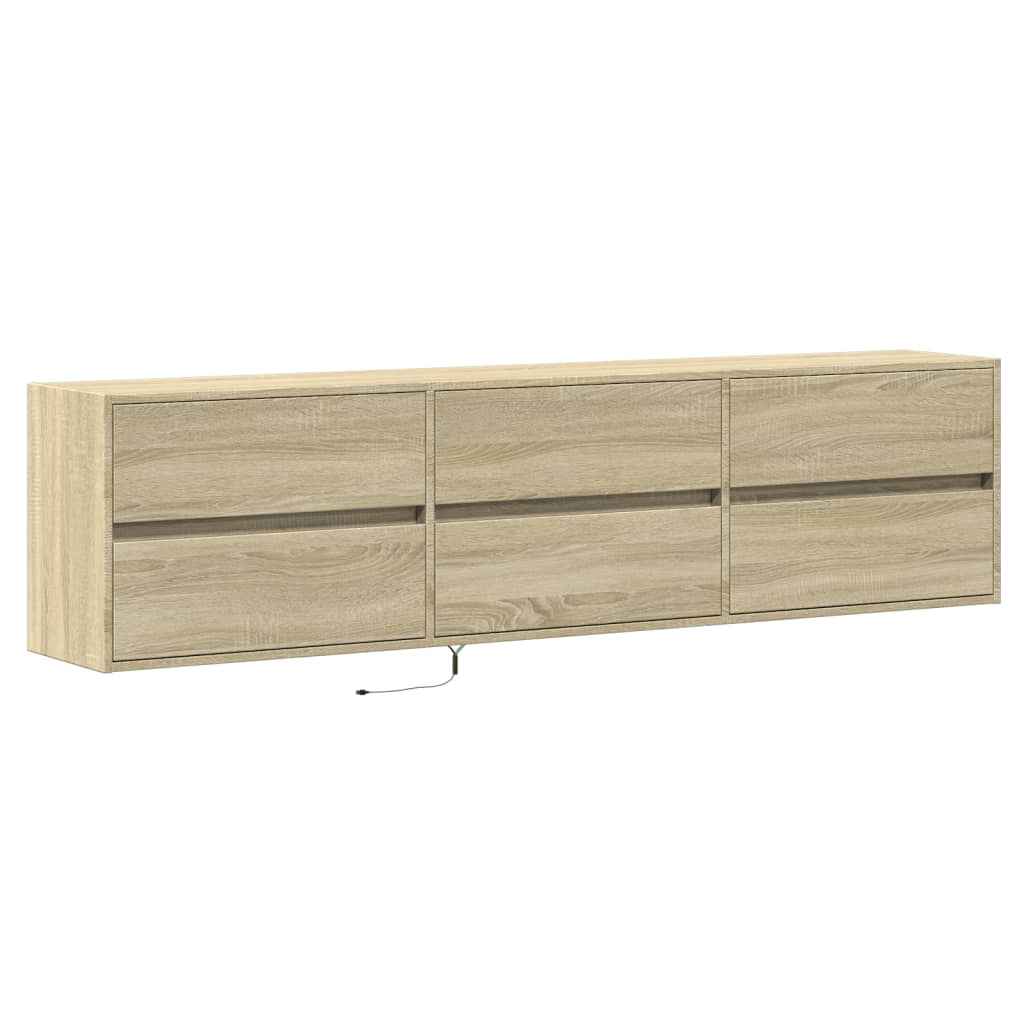 Zidni TV ormarić LED boja hrasta sonome 180x31x45 cm