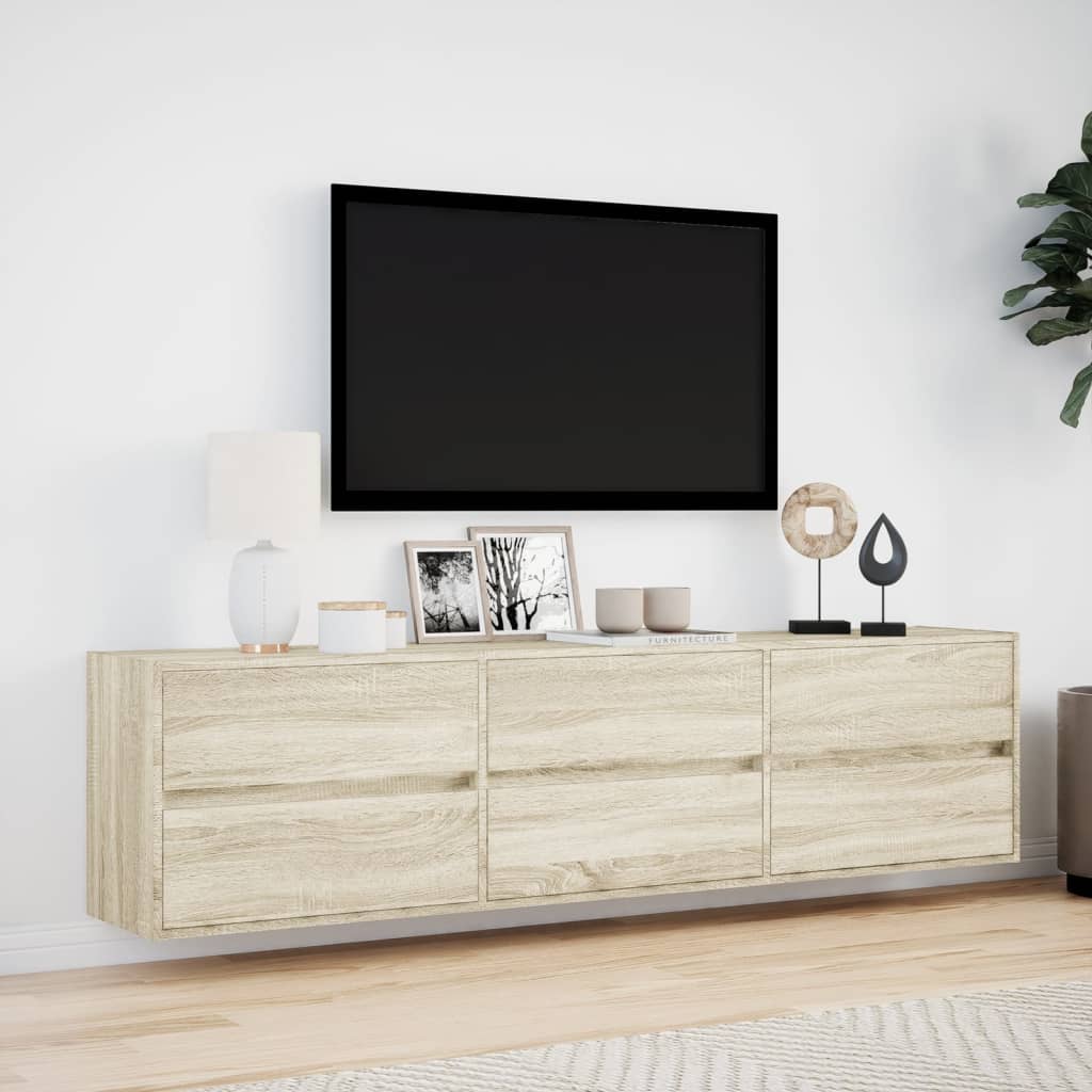 Zidni TV ormarić LED boja hrasta sonome 180x31x45 cm