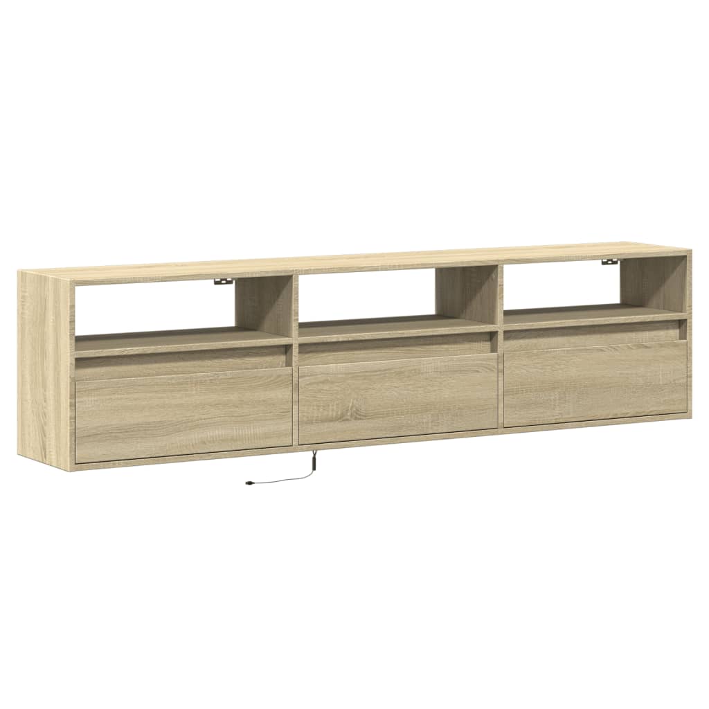 Zidni TV ormarić LED boja hrasta sonome 180x31x45 cm