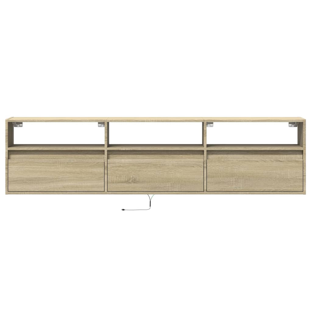Zidni TV ormarić LED boja hrasta sonome 180x31x45 cm