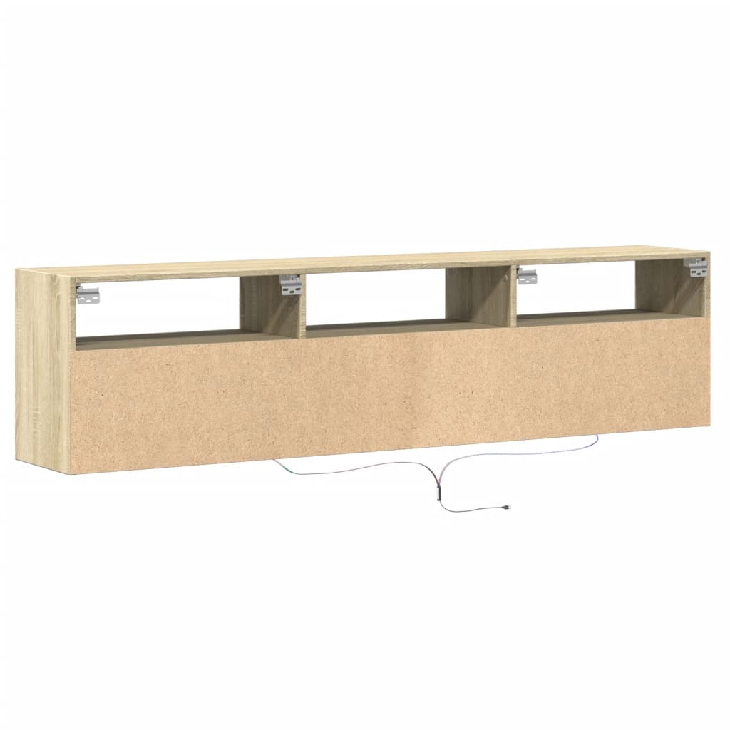 Zidni TV ormarić LED boja hrasta sonome 180x31x45 cm