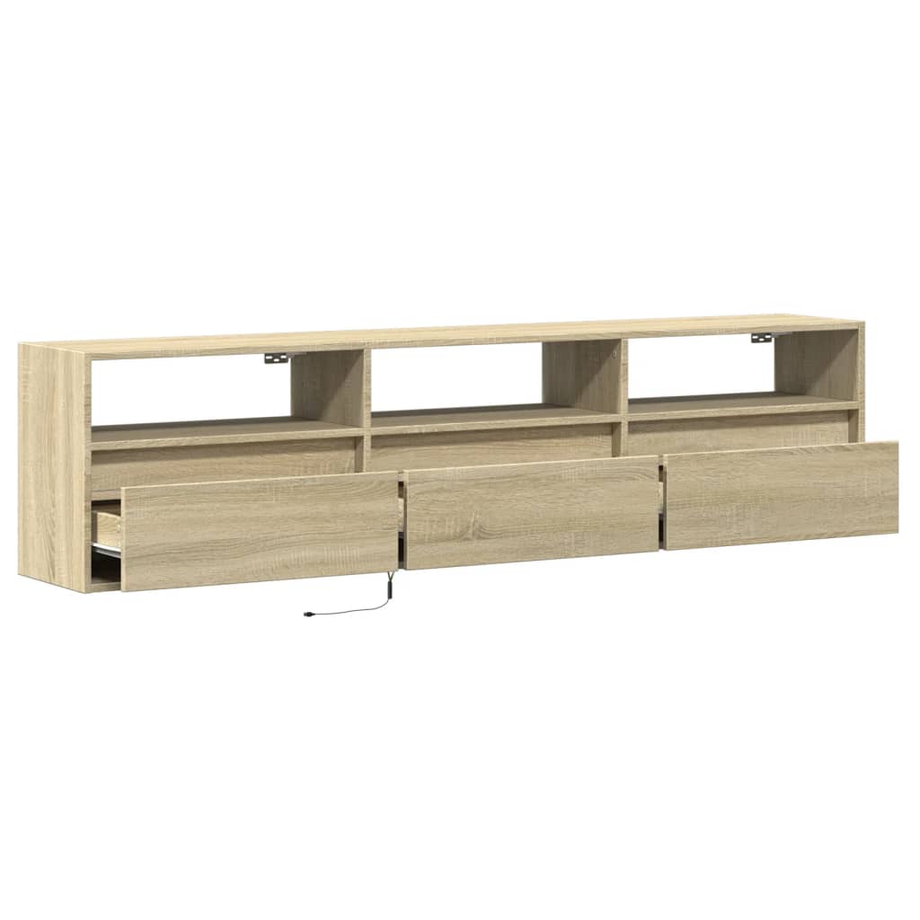 Zidni TV ormarić LED boja hrasta sonome 180x31x45 cm