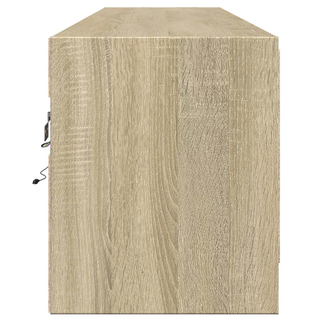 Zidni TV ormarić LED boja hrasta sonome 180x31x38 cm