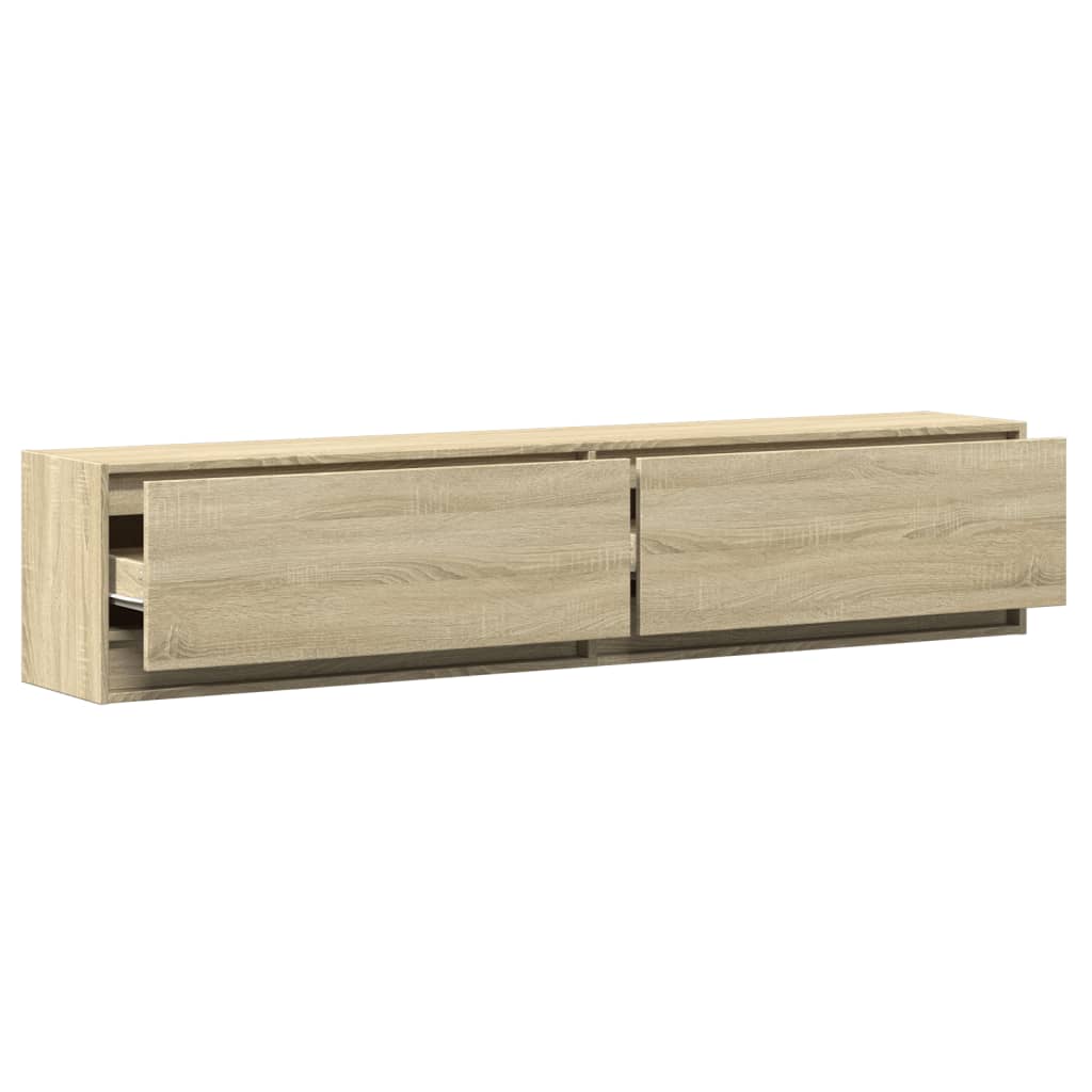 Zidni TV ormarić LED boja hrasta sonome 180x31x38 cm