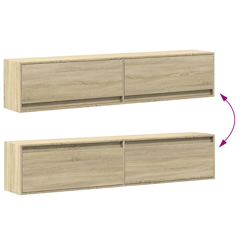 Zidni TV ormarić LED boja hrasta sonome 180x31x38 cm