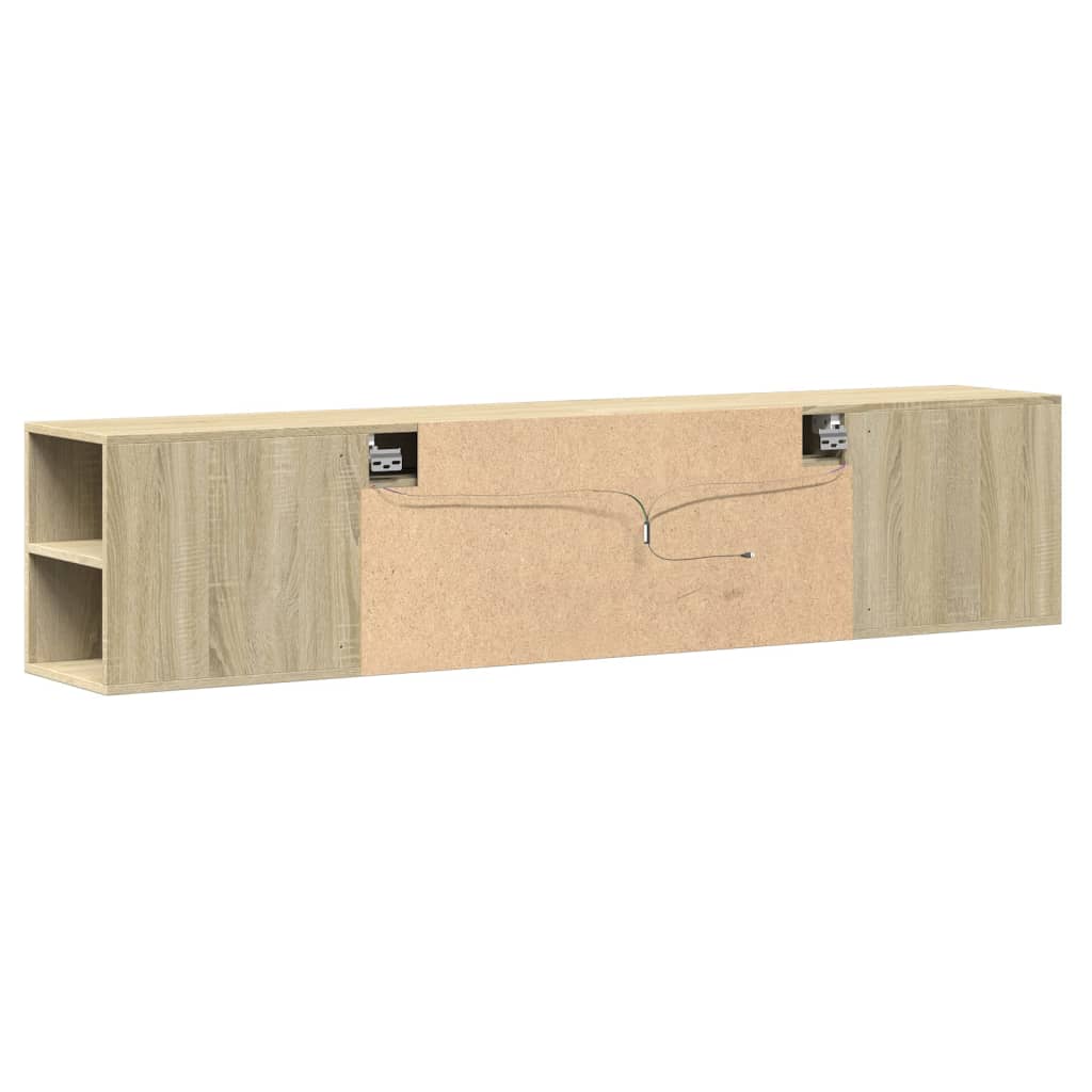 Zidni TV ormarić LED boja hrasta sonome 180x31x39,5 cm