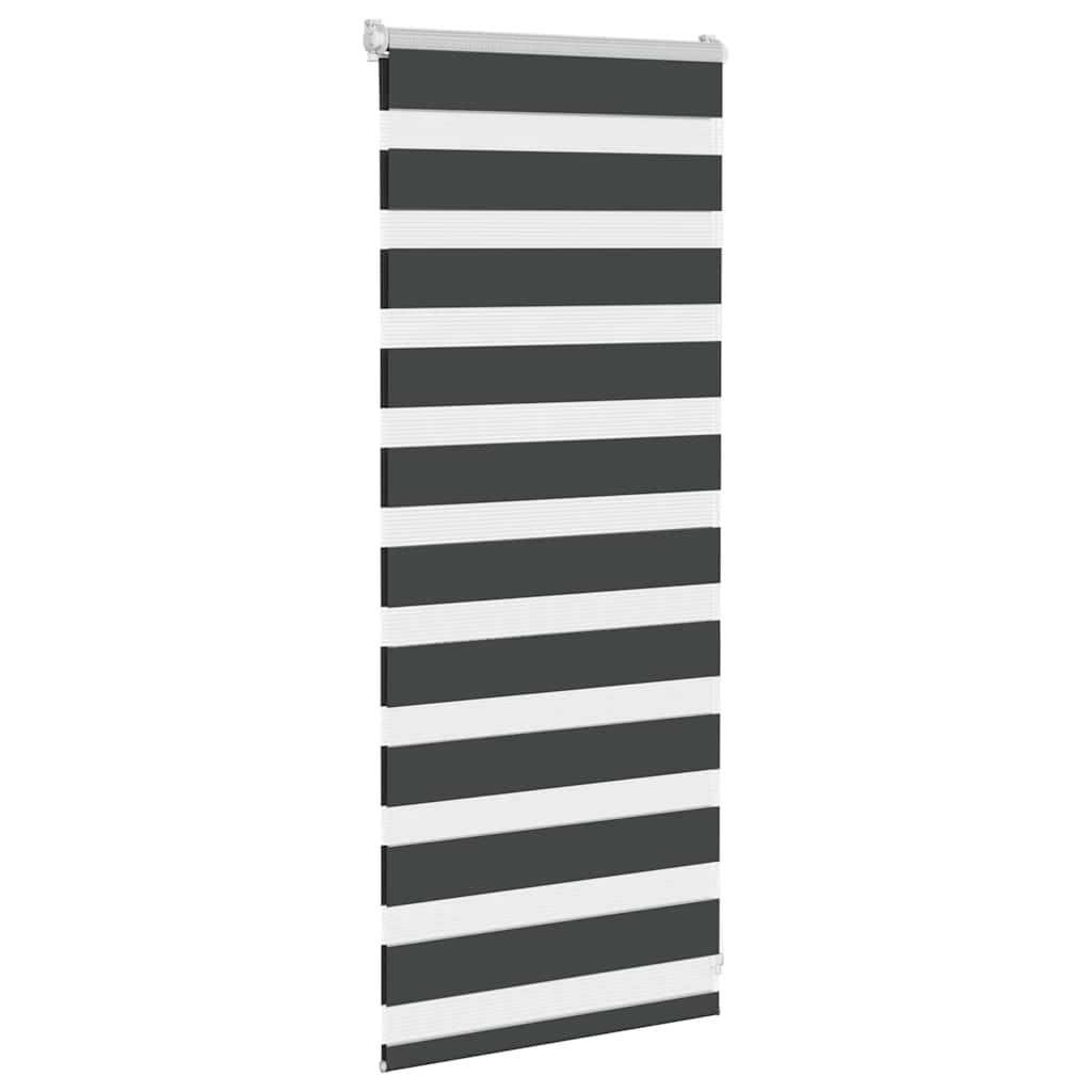 Zavjesa zebra crna 60x100 cm širina tkanine 55,9 cm poliester