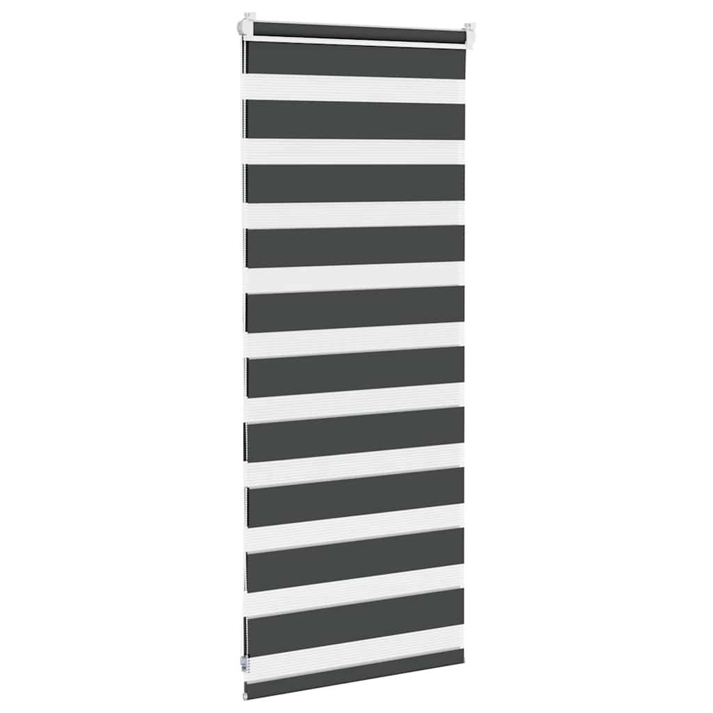 Zavjesa zebra crna 60x100 cm širina tkanine 55,9 cm poliester