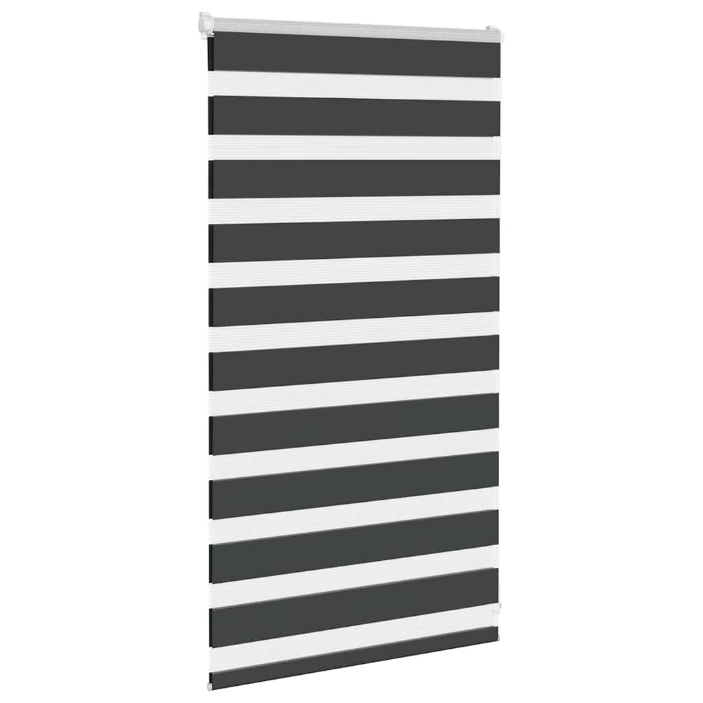 Zavjesa zebra crna 75x100 cm širina tkanine 70,9 cm poliester