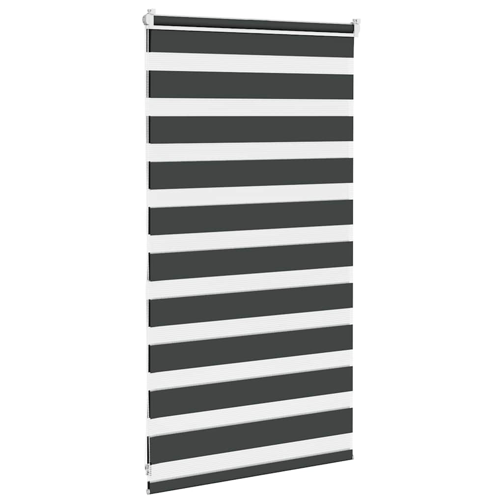 Zavjesa zebra crna 75x100 cm širina tkanine 70,9 cm poliester