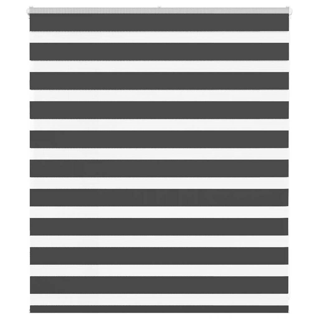Zavjesa zebra crna 135x100 cm širina tkanine 130,9 cm poliester