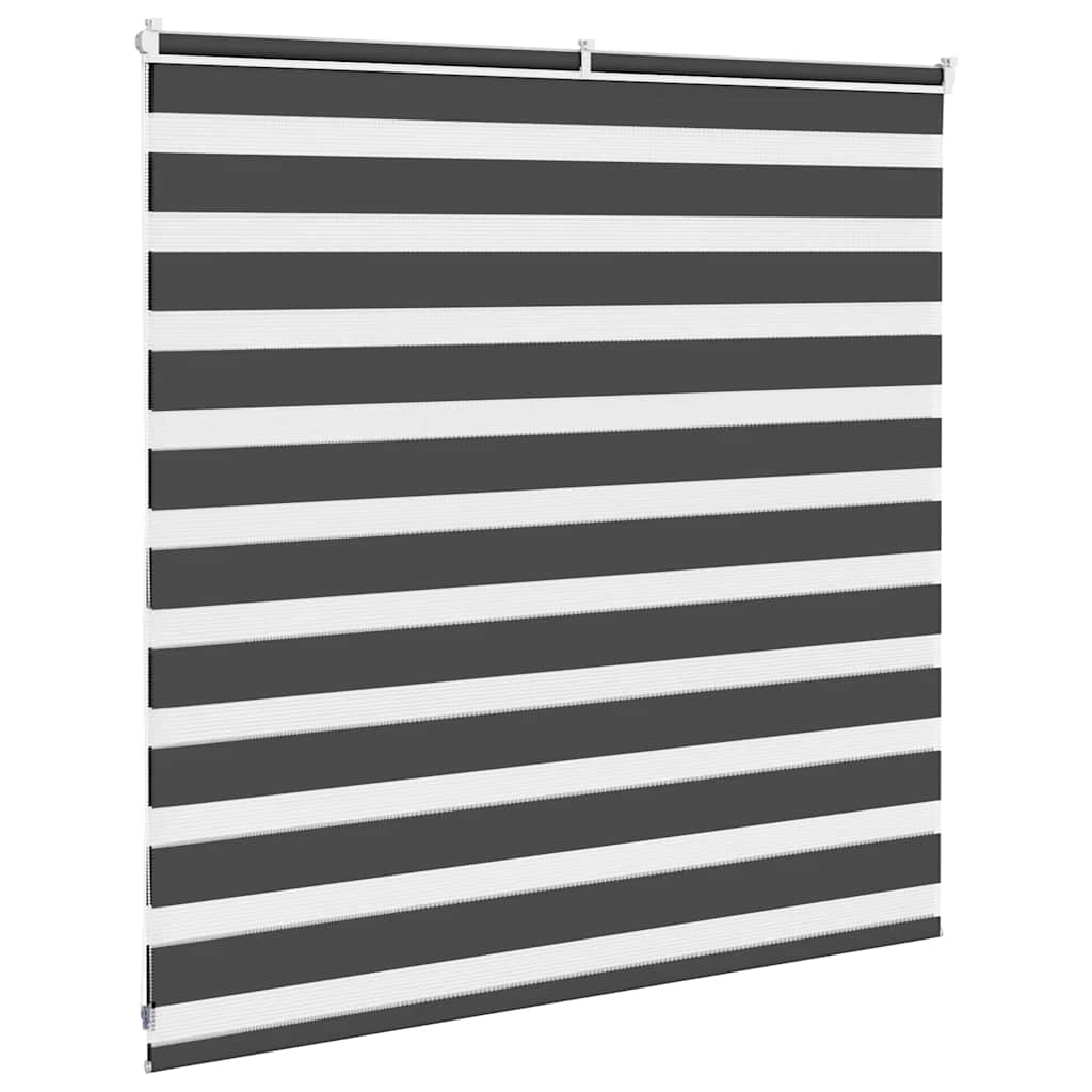 Zavjesa zebra crna 140x100 cm širina tkanine 135,9 cm poliester