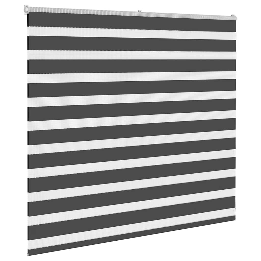Zavjesa zebra crna 155x100 cm širina tkanine 150,9 cm poliester