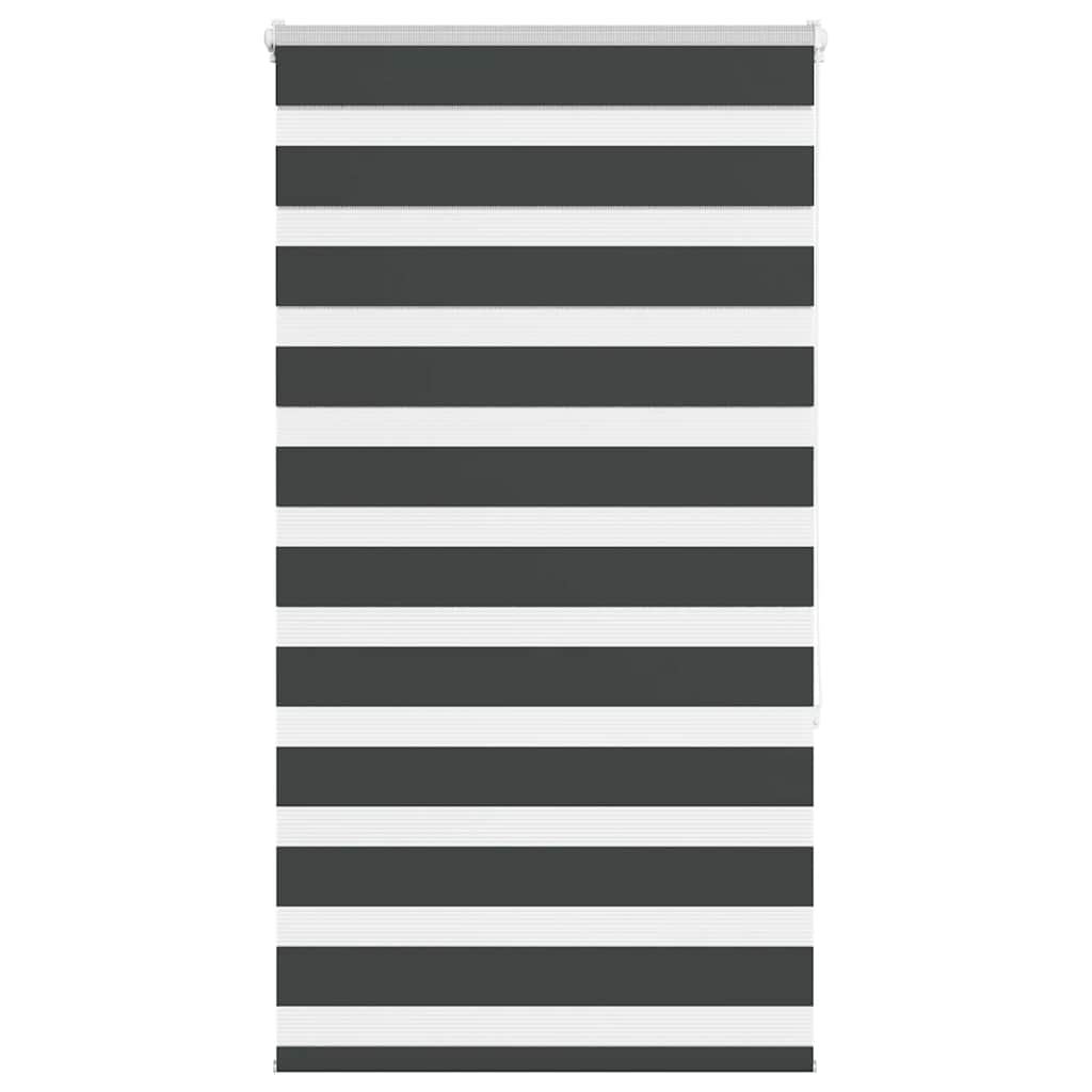 Zavjesa zebra crna 75x150 cm širina tkanine 70,9 cm poliester