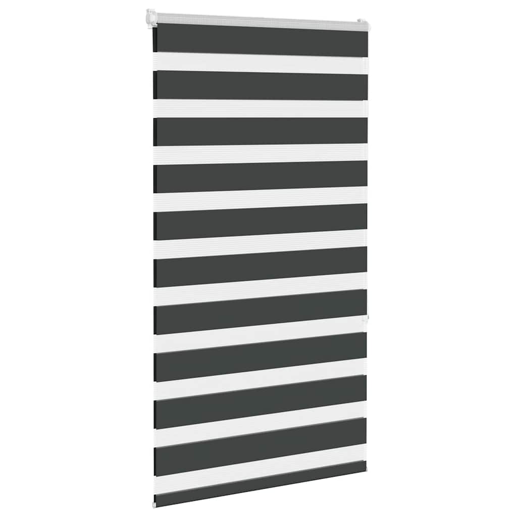 Zavjesa zebra crna 75x150 cm širina tkanine 70,9 cm poliester